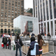 Illustration for article titled Gigantic iPhone Ad in Apples 5th Ave NYC Store